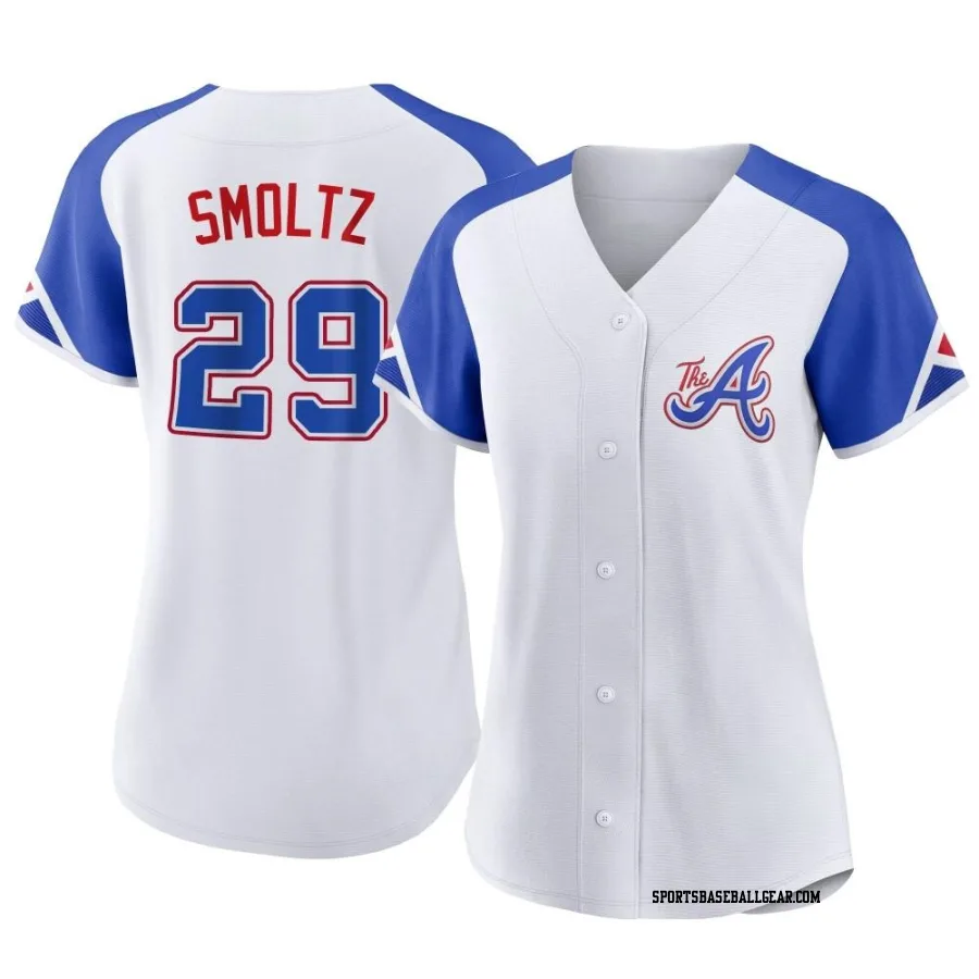 John Smoltz Women's Atlanta Braves White Authentic 2023 City Connect Jersey