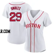 John Smoltz Women's Boston Red Sox White Authentic 2021 Patriots' Day Jersey