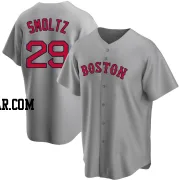 John Smoltz Youth Boston Red Sox Gray Replica Road Jersey