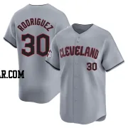 Johnathan Rodriguez Men's Cleveland Guardians Gray Limited Road Jersey