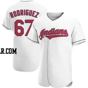 Johnathan Rodriguez Men's Cleveland Guardians White Authentic Home Jersey