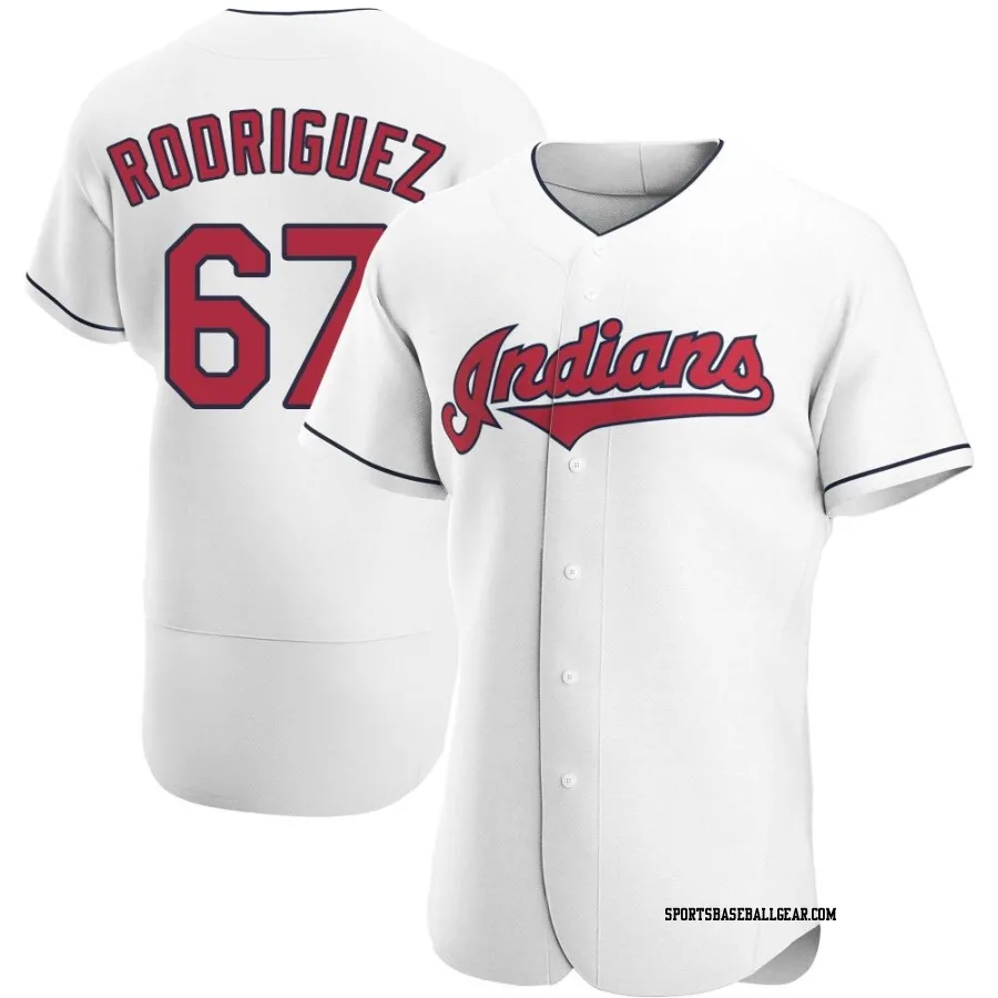 Johnathan Rodriguez Men's Cleveland Guardians White Authentic Home Jersey