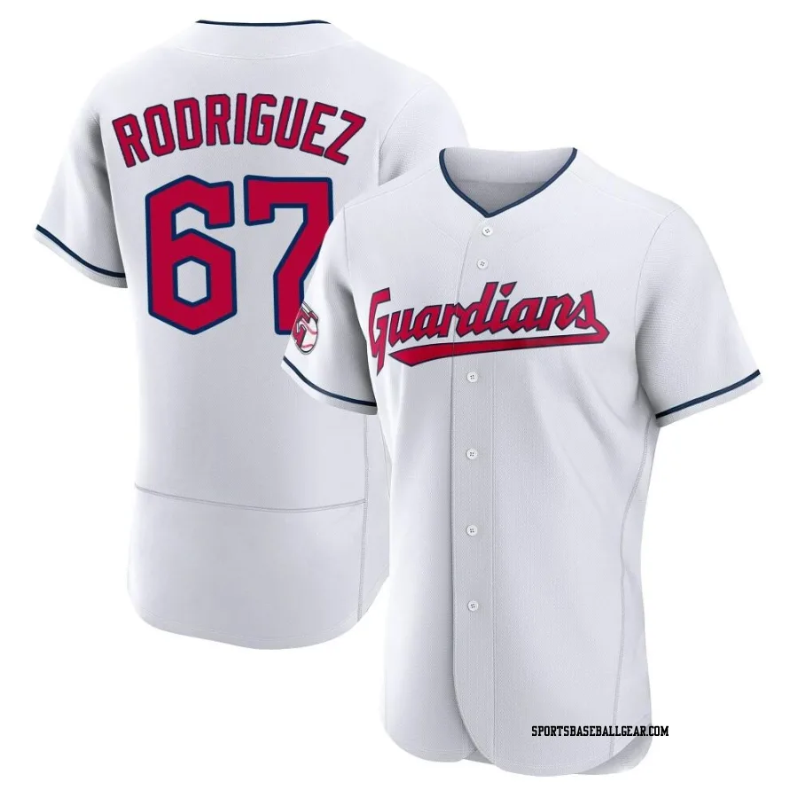 Johnathan Rodriguez Men's Cleveland Guardians White Authentic Home Jersey