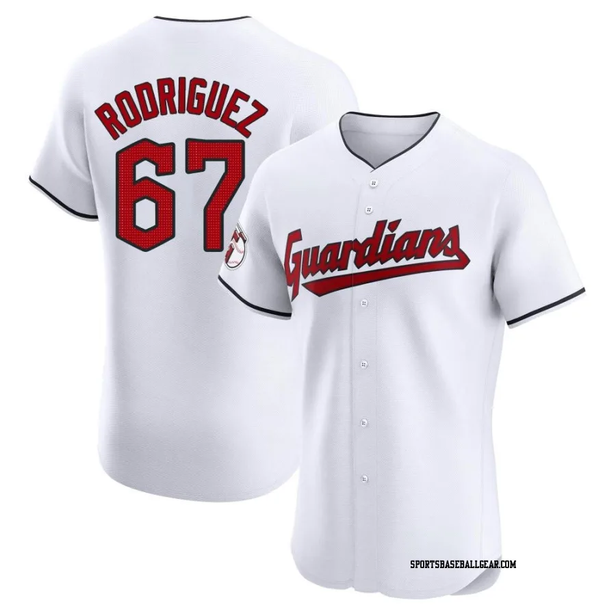 Johnathan Rodriguez Men's Cleveland Guardians White Elite Home Jersey