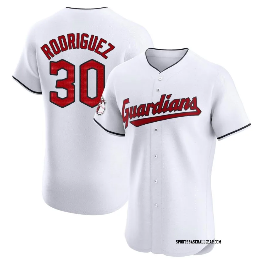 Johnathan Rodriguez Men's Cleveland Guardians White Elite Home Jersey