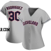 Johnathan Rodriguez Women's Cleveland Guardians Gray Authentic Road Jersey