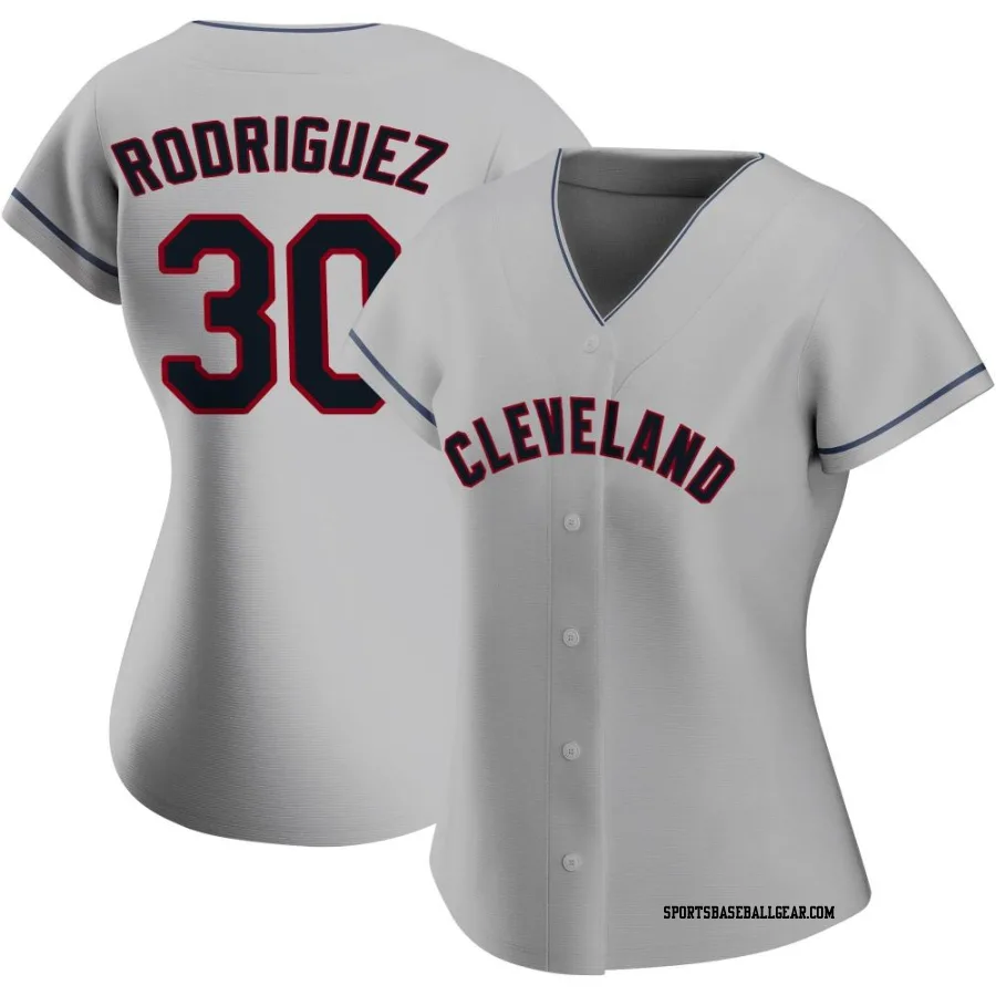 Johnathan Rodriguez Women's Cleveland Guardians Gray Authentic Road Jersey