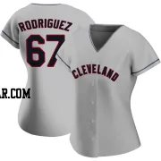 Johnathan Rodriguez Women's Cleveland Guardians Gray Replica Road Jersey