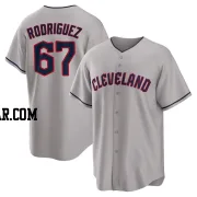 Johnathan Rodriguez Youth Cleveland Guardians Gray Replica Road Jersey