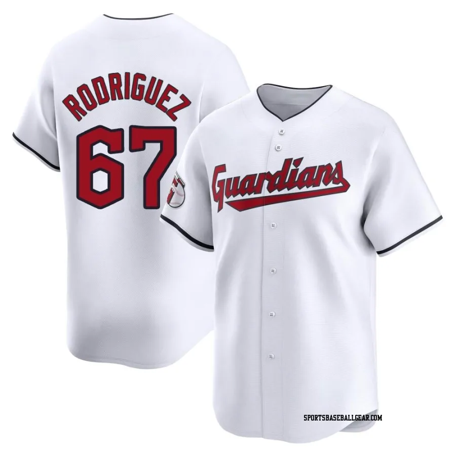 Johnathan Rodriguez Youth Cleveland Guardians White Limited Home Jersey