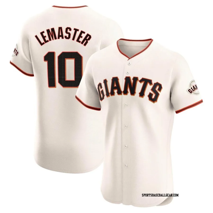 Johnnie Lemaster Men's San Francisco Giants Cream Elite Home Jersey