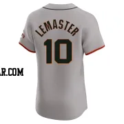 Johnnie Lemaster Men's San Francisco Giants Gray Elite Road Jersey