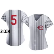 Johnny Bench Women's Cincinnati Reds White Authentic 2022 Field Of Dreams Jersey