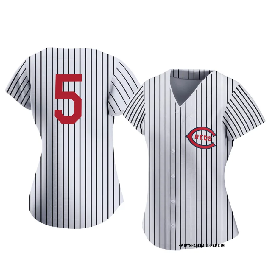 Johnny Bench Women's Cincinnati Reds White Replica 2022 Field Of Dreams Jersey