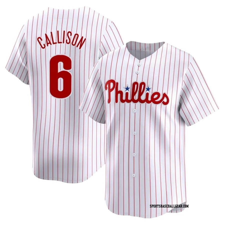 Johnny Callison Men's Philadelphia Phillies White Limited Home Jersey