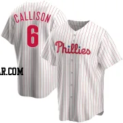 Johnny Callison Men's Philadelphia Phillies White Replica Home Jersey