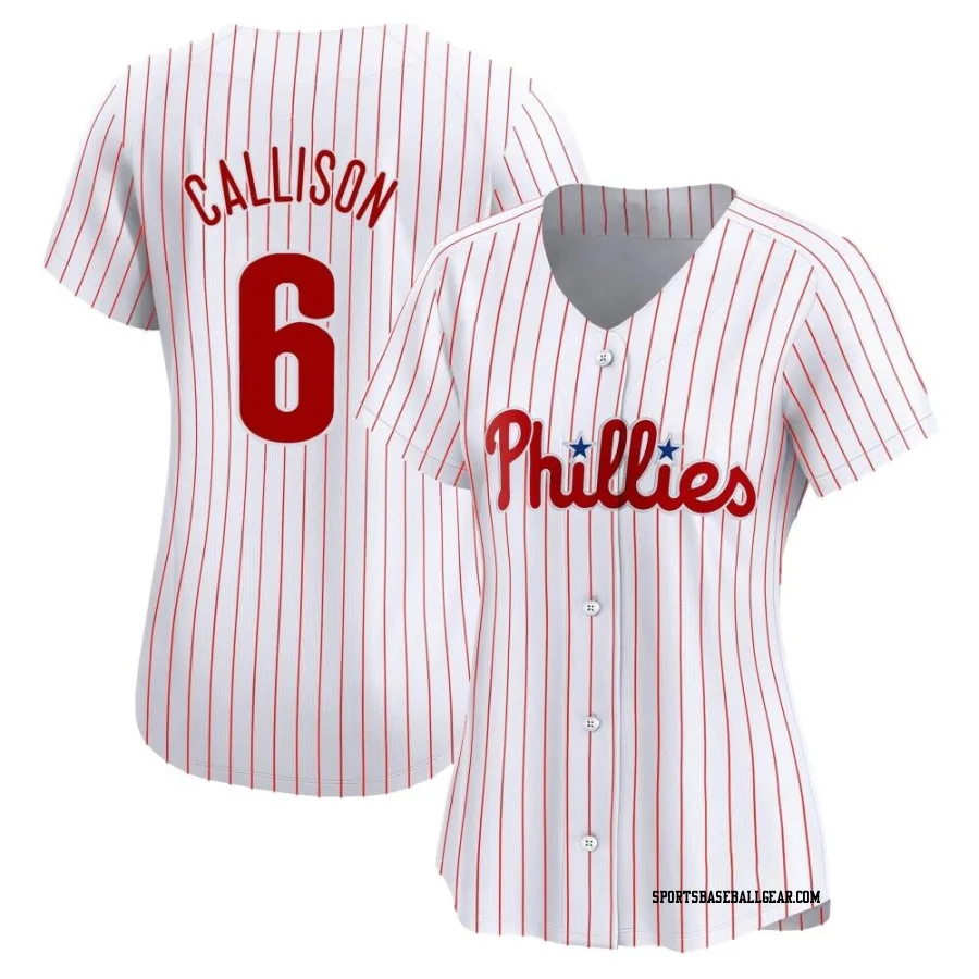 Johnny Callison Women's Philadelphia Phillies White Limited Home Jersey