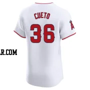 Johnny Cueto Men's Los Angeles Angels White Elite Home Jersey