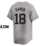 Johnny Damon Youth New York Yankees Gray Limited Away Jersey