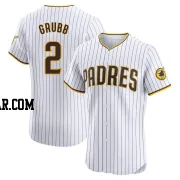 Johnny Grubb Men's San Diego Padres White Elite Home Jersey