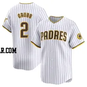 Johnny Grubb Men's San Diego Padres White Limited Home Jersey