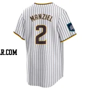 Johnny Manziel Youth San Diego Padres White Replica 2024 World Tour Seoul Series Home Jersey