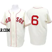 Johnny Pesky Men's Boston Red Sox Cream Authentic Throwback Jersey