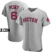 Johnny Pesky Men's Boston Red Sox Gray Authentic Road Jersey