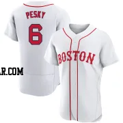 Johnny Pesky Men's Boston Red Sox White Authentic 2021 Patriots' Day Jersey