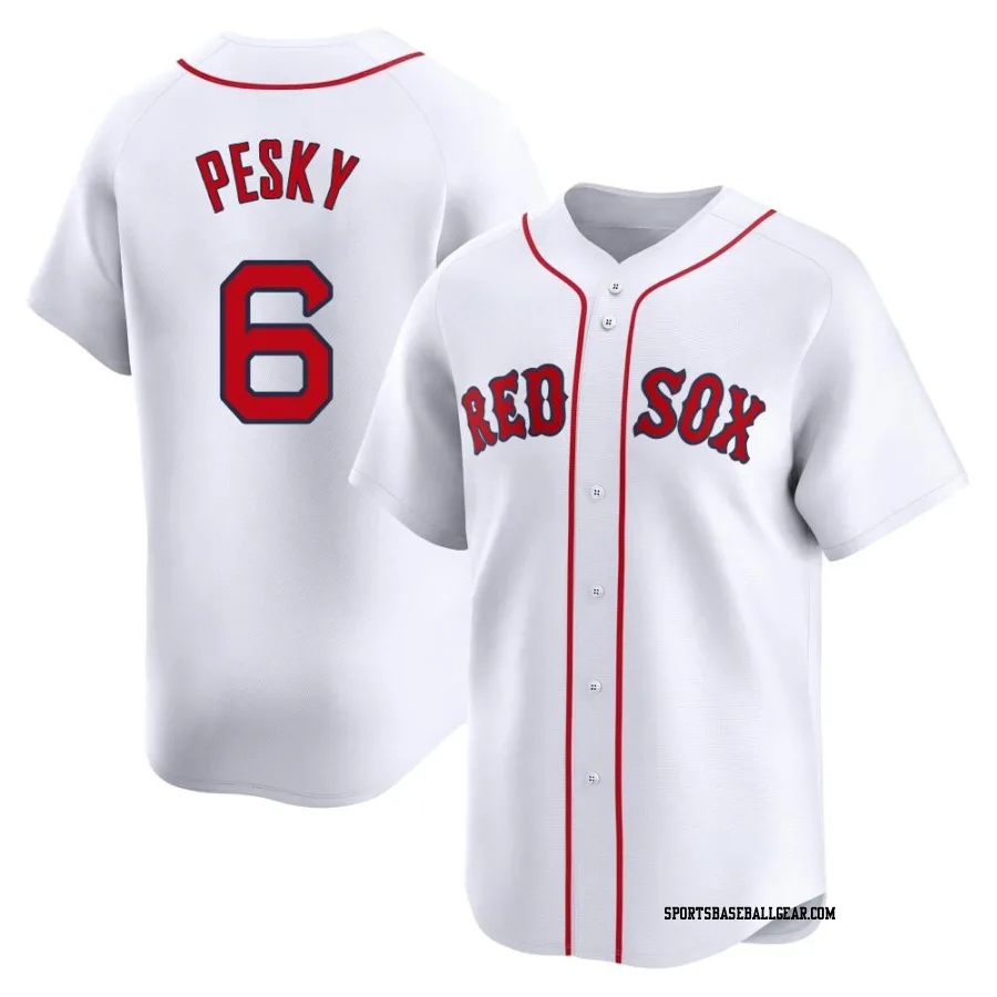 Johnny Pesky Men's Boston Red Sox White Limited Home Jersey