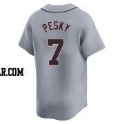 Johnny Pesky Men's Detroit Tigers Gray Limited Road Jersey