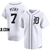 Johnny Pesky Men's Detroit Tigers White Limited Home Jersey