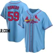 JoJo Romero Men's St. Louis Cardinals Light Blue Replica Alternate Jersey