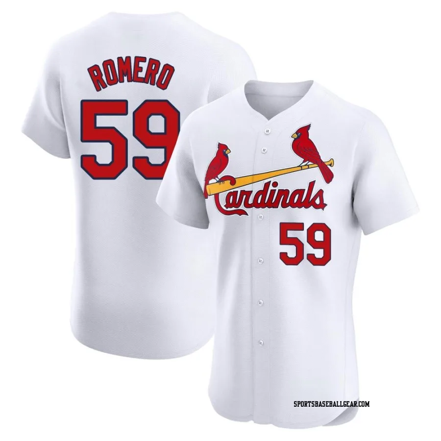 JoJo Romero Men's St. Louis Cardinals White Elite Home Jersey