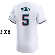 Jon Berti Men's Miami Marlins White Elite Home Jersey