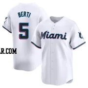 Jon Berti Men's Miami Marlins White Limited Home Jersey