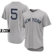 Jon Berti Men's New York Yankees Gray Authentic 2021 Field of Dreams Jersey