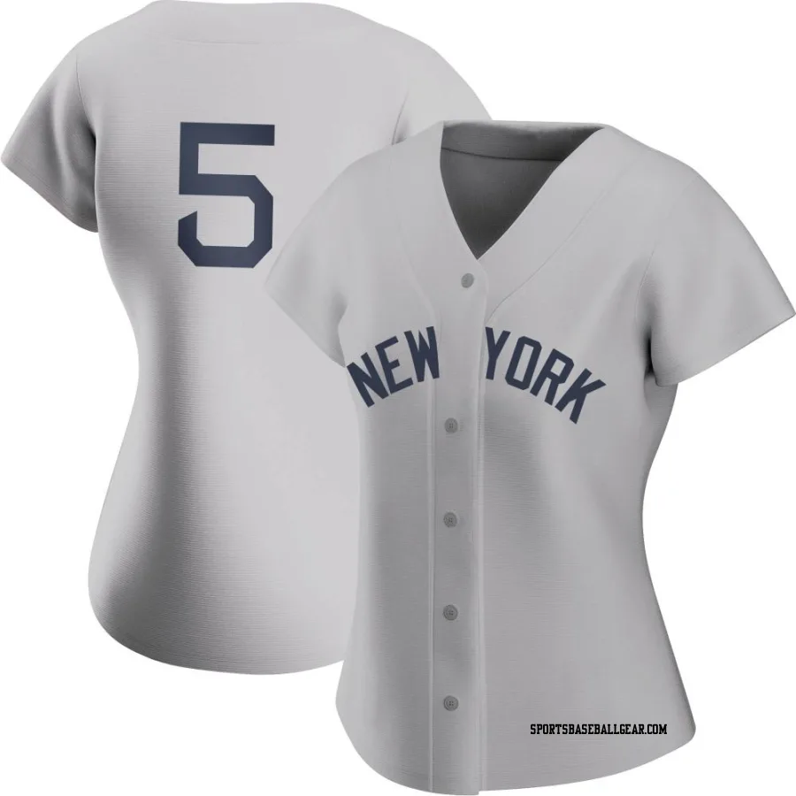 Jon Berti Women's New York Yankees Gray Replica 2021 Field of Dreams Jersey