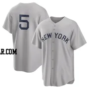 Jon Berti Youth New York Yankees Gray Replica 2021 Field of Dreams Jersey