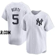 Jon Berti Youth New York Yankees White Limited Yankee Home Jersey