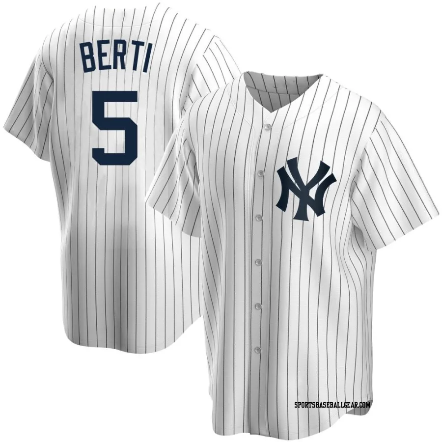 Jon Berti Youth New York Yankees White Replica Home Jersey