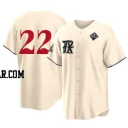 Jon Gray Men's Texas Rangers Cream Replica 2023 City Connect 2023 World Series Jersey