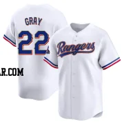 Jon Gray Men's Texas Rangers Gold Limited White 2024 Collection Jersey