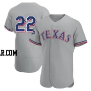 Jon Gray Men's Texas Rangers Gray Authentic Road 2023 World Series Champions Jersey