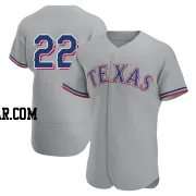 Jon Gray Men's Texas Rangers Gray Authentic Road Jersey