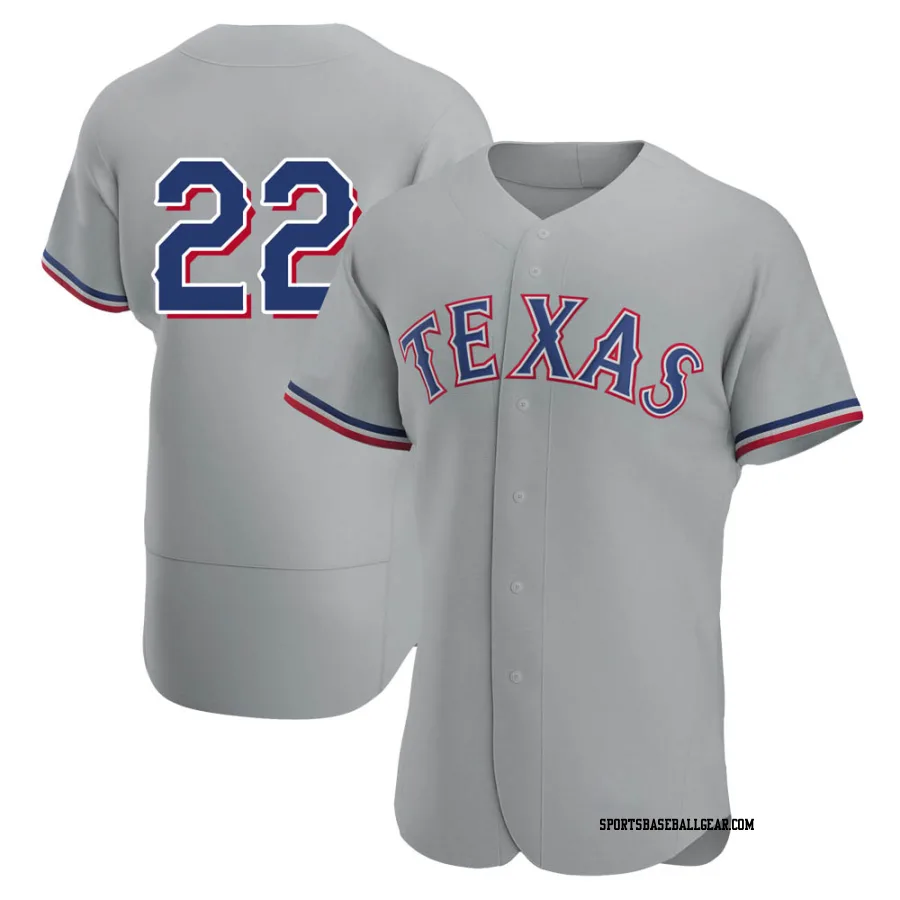 Jon Gray Men's Texas Rangers Gray Authentic Road Jersey