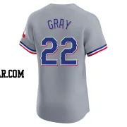 Jon Gray Men's Texas Rangers Gray Elite Road Jersey