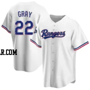 Jon Gray Men's Texas Rangers White Replica Home 2023 World Series Champions Jersey