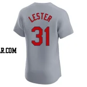 Jon Lester Men's St. Louis Cardinals Gray Elite Road Jersey