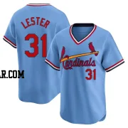 Jon Lester Men's St. Louis Cardinals Light Blue Limited Cooperstown Collection Jersey